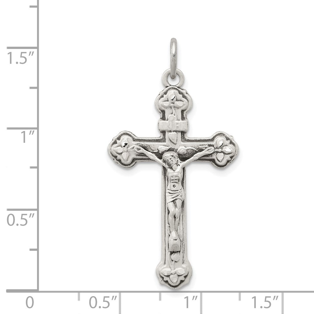 Sterlingsilber Antikisiert Inri Kruzifix Anhänger