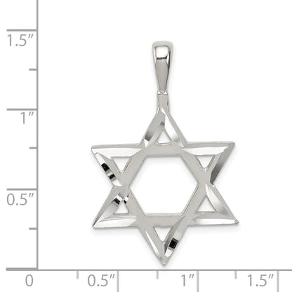 Sterlingsilber Stern Of David Charm