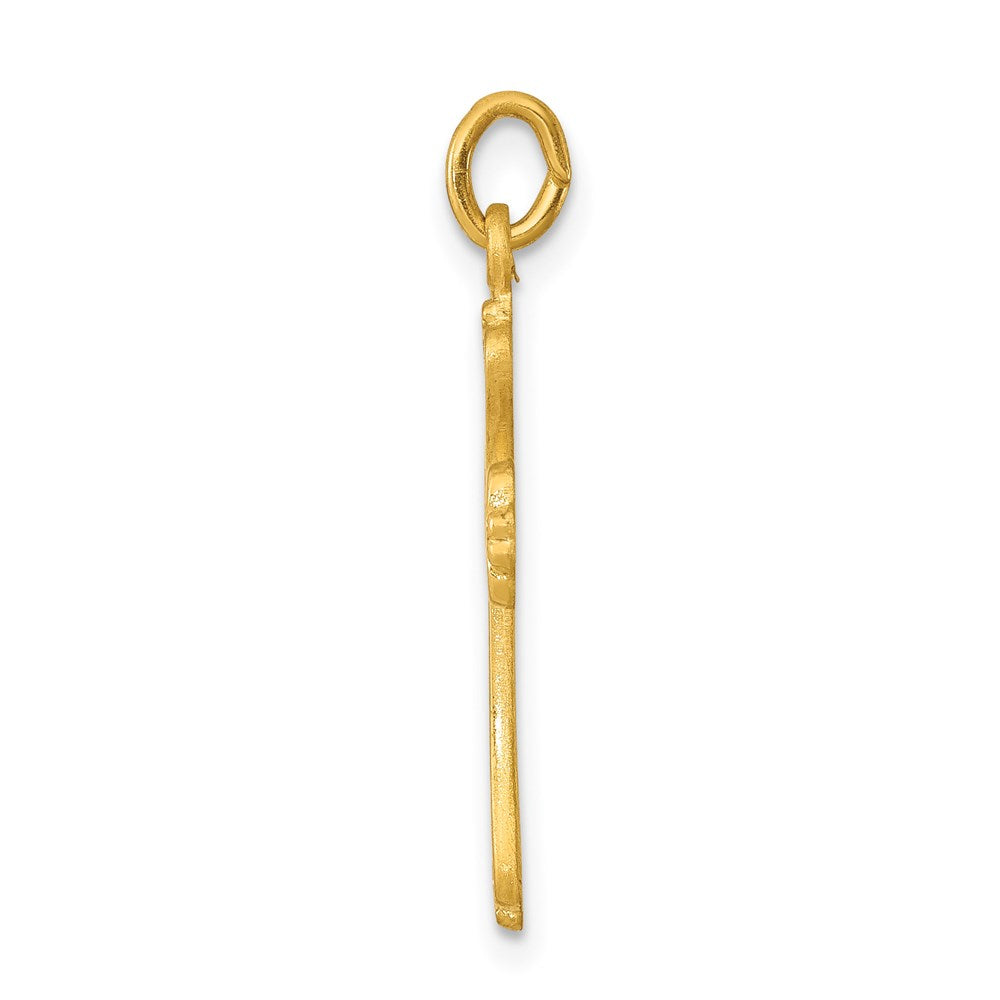 Sterlingsilber & 24K Vergoldet Kreuz Charm