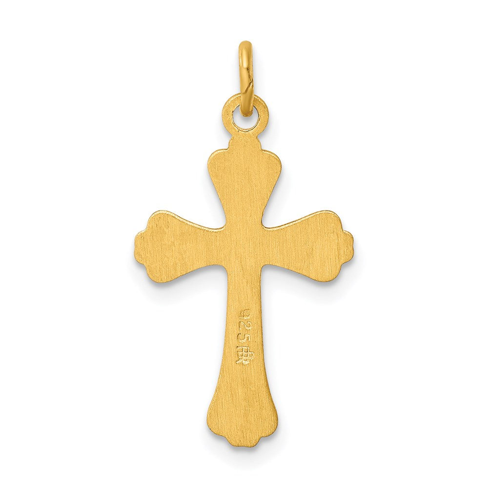 Sterlingsilber & 24K Vergoldet Kreuz Charm