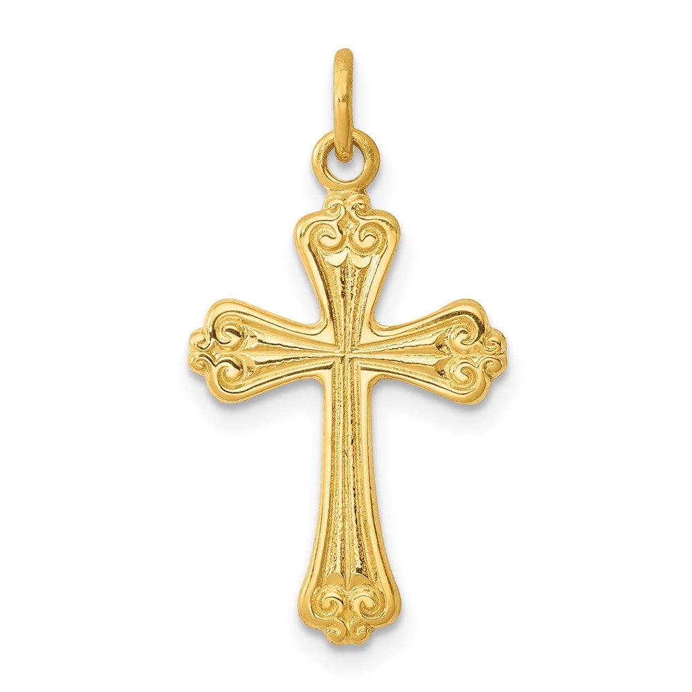 Sterlingsilber & 24K Vergoldet Kreuz Charm