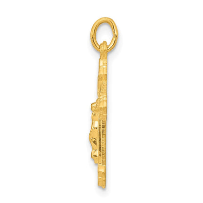 Sterlingsilber & 24K Vergoldet Inri Kruzifix Charm
