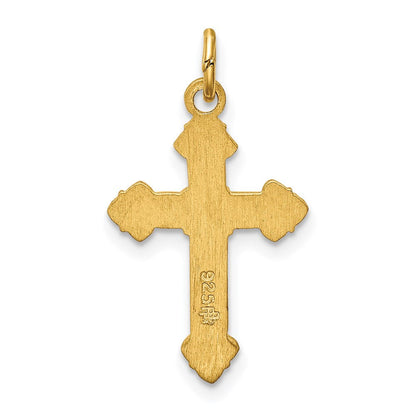Sterlingsilber & 24K Vergoldet Inri Kruzifix Charm