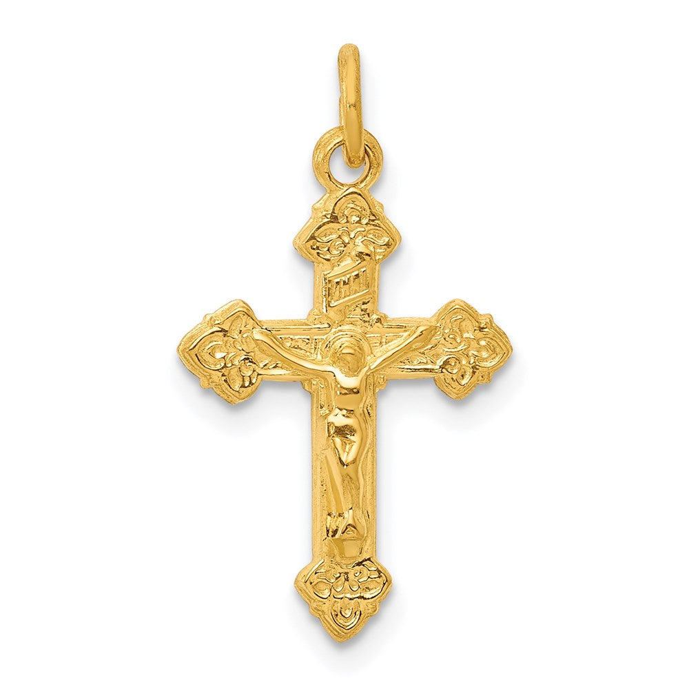 Sterlingsilber & 24K Vergoldet Inri Kruzifix Charm