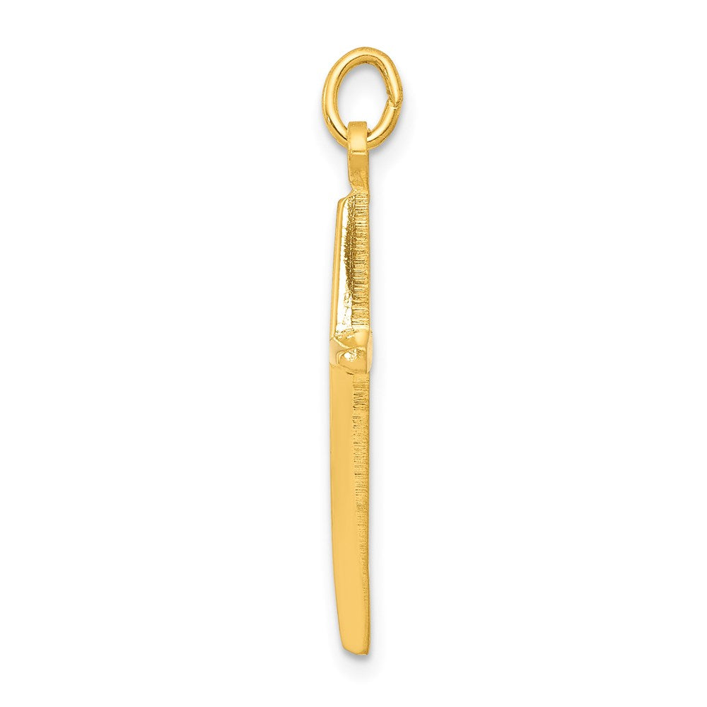 Sterlingsilber & 24K Vergoldet Passion Kreuz Charm