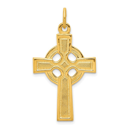 Sterlingsilber & 24K Vergoldet Keltisch Kreuz Anhänger