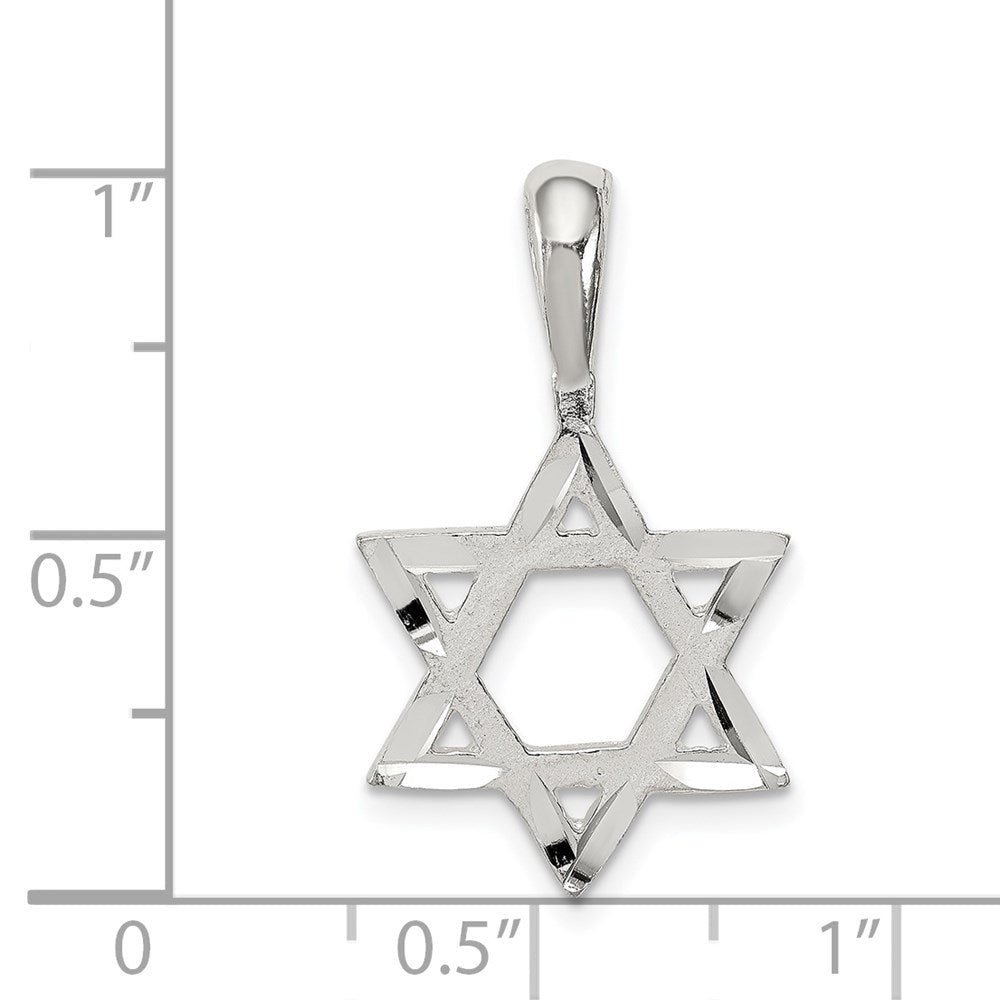 Sterlingsilber Stern Of David Charm