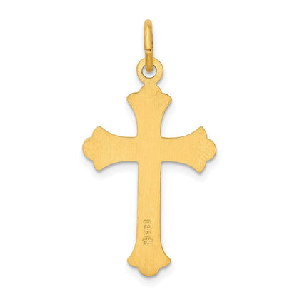 Sterlingsilber & 24K Vergoldet Kreuz Anhänger
