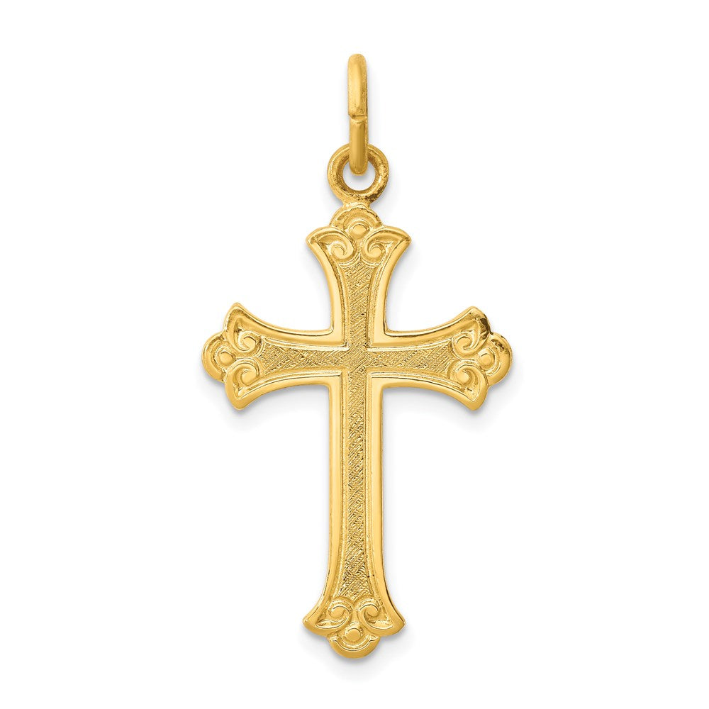 Sterlingsilber & 24K Vergoldet Kreuz Anhänger