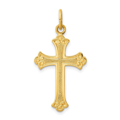 Sterlingsilber & 24K Vergoldet Kreuz Anhänger