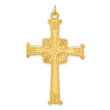 Sterlingsilber & 24K Vergoldet Kreuz Anhänger