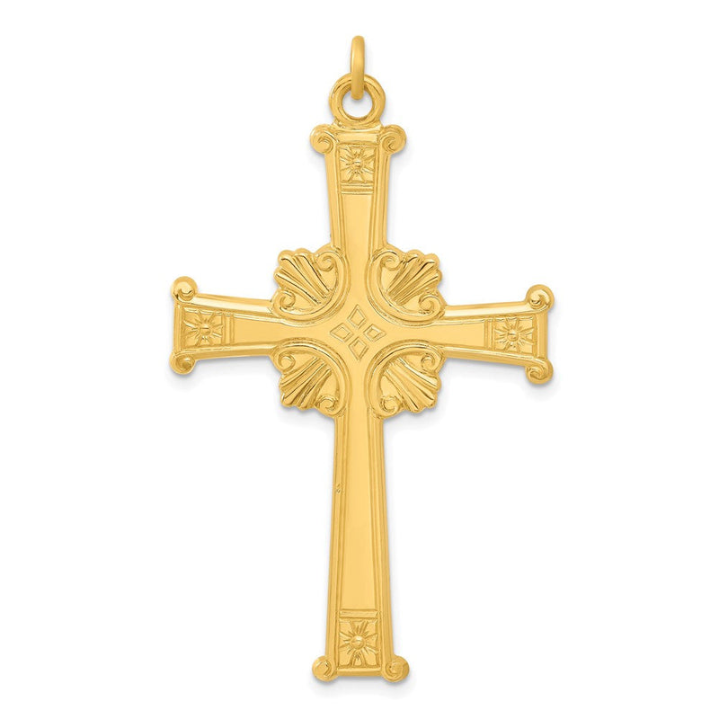 Sterlingsilber & 24K Vergoldet Kreuz Anhänger