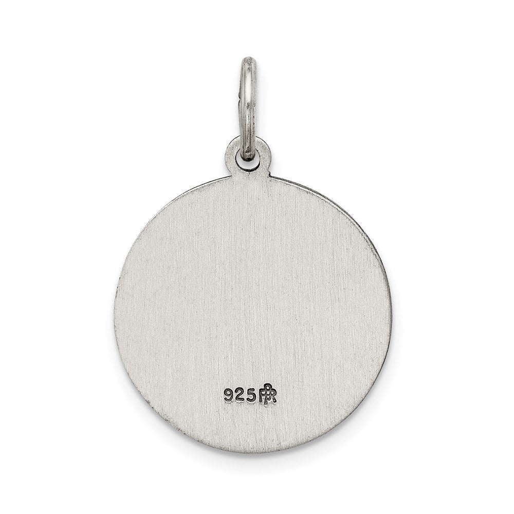 Sterlingsilber Antikisiert Heilig Dreifaltigkeit Medaille