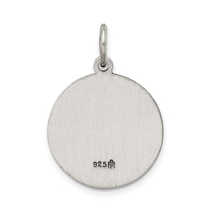 Sterlingsilber Antikisiert Heilig Dreifaltigkeit Medaille