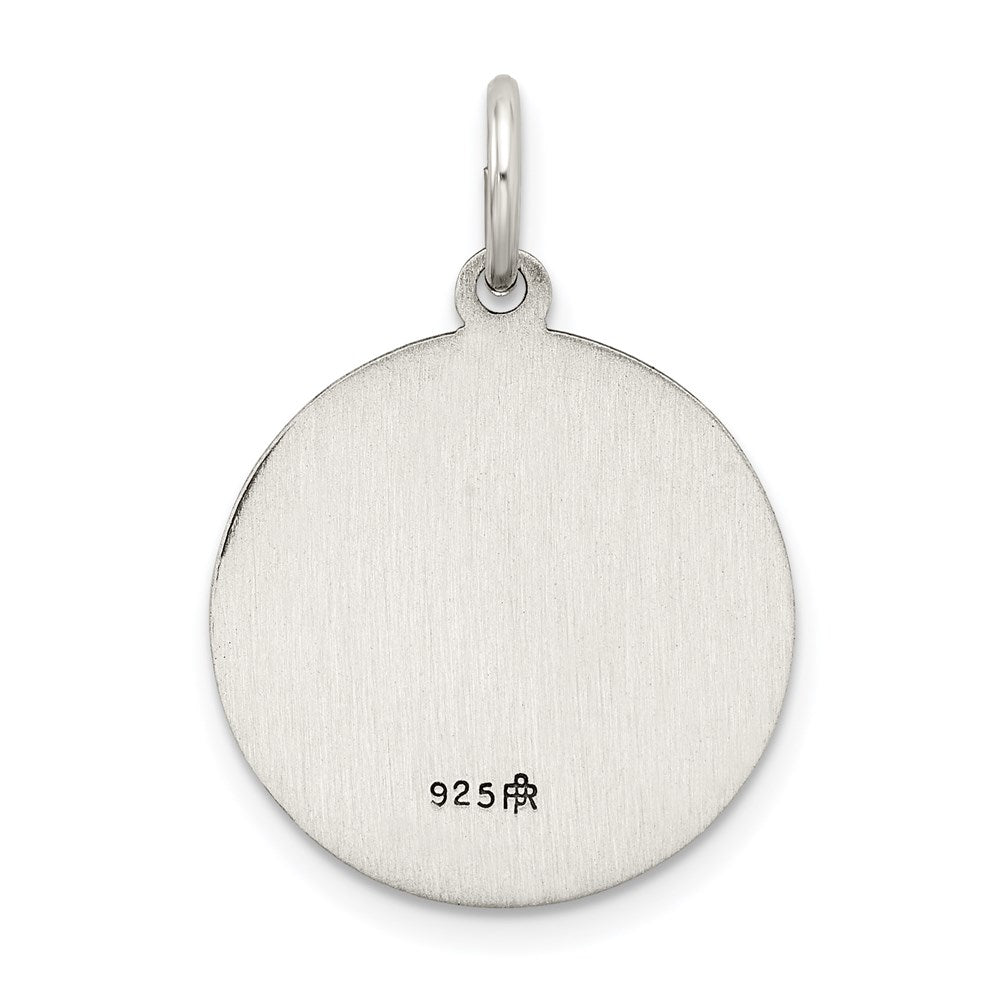 Sterlingsilber Antikisiert Heilig Familie Medaille