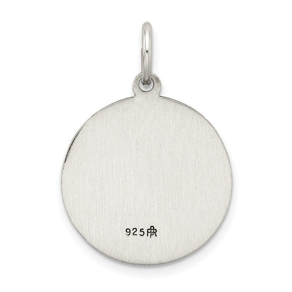 Sterlingsilber Antikisiert Heilig Familie Medaille