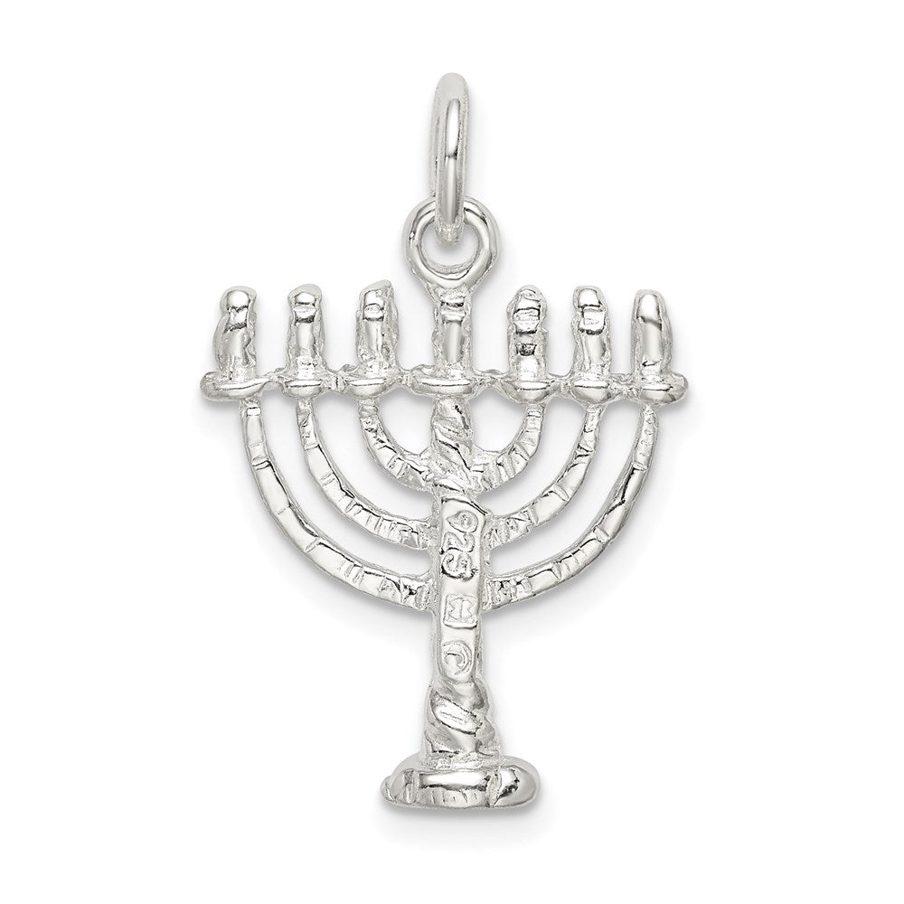 Sterlingsilber Menorah Charm