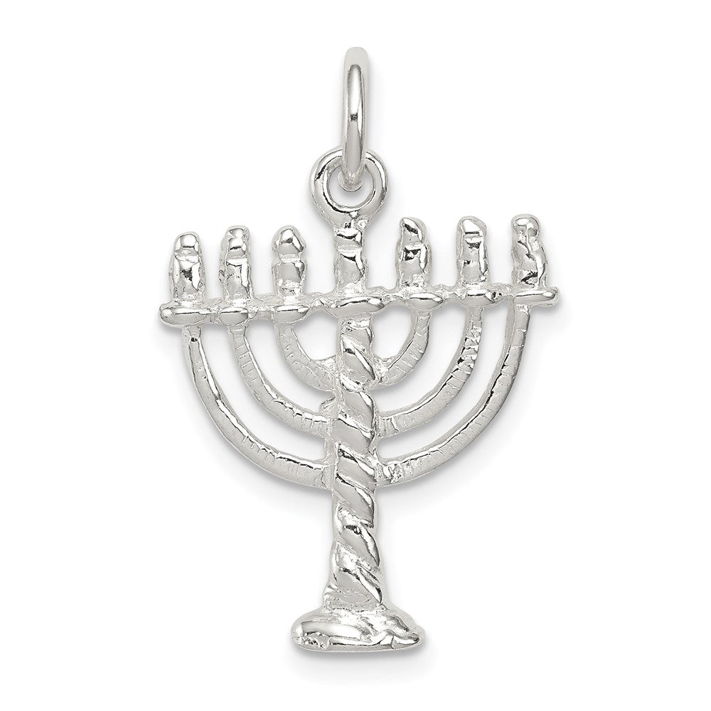 Sterlingsilber Menorah Charm