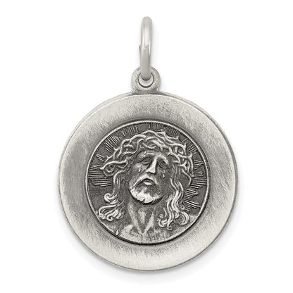 Sterlingsilber Antikisiert Ecce Homo Medaille