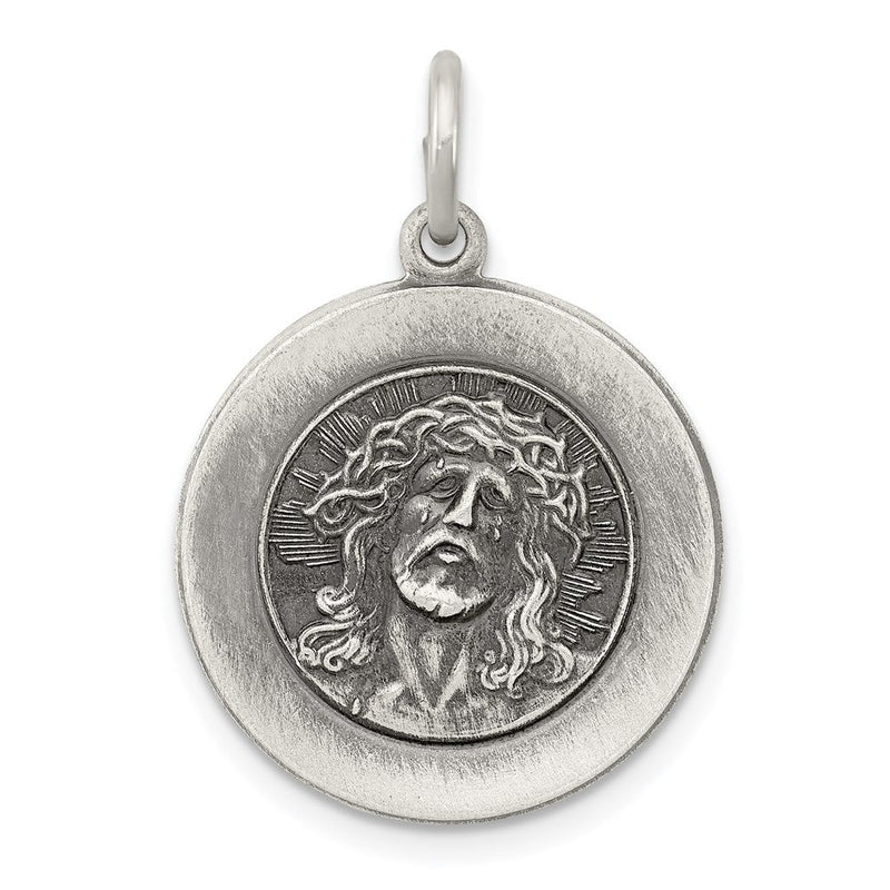 Sterlingsilber Antikisiert Ecce Homo Medaille