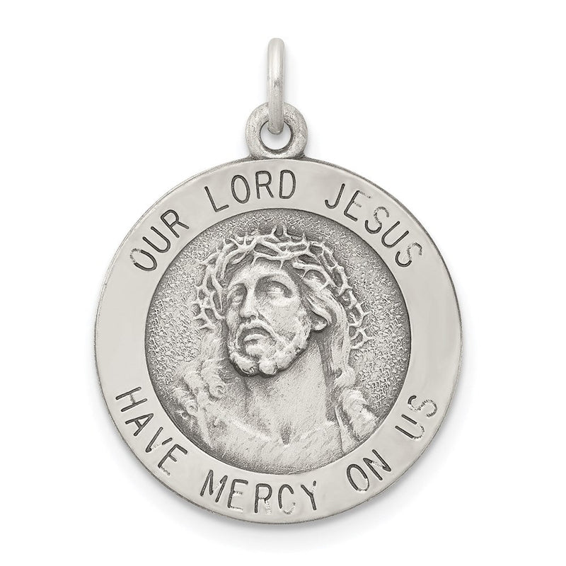 Sterlingsilber Antikisiert Ecce Homo Medaille