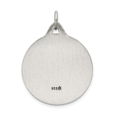 Sterlingsilber Antikisiert Jesus Medaille
