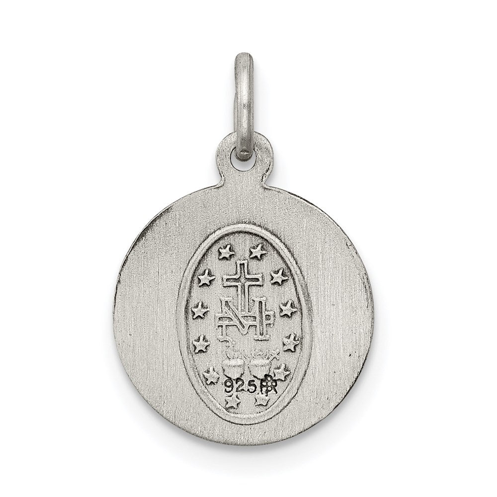 Sterlingsilber Antikisiert Wundertätig Medaille