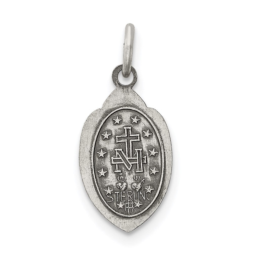 Sterlingsilber Antikisiert Wundertätig Medaille