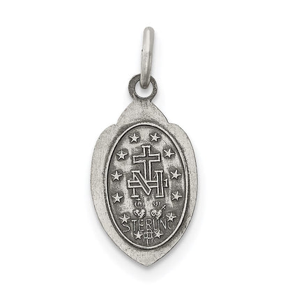 Sterlingsilber Antikisiert Wundertätig Medaille