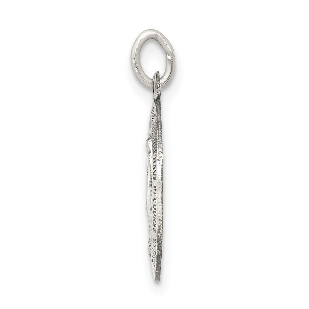 Sterlingsilber Antikisiert Wundertätig Medaille