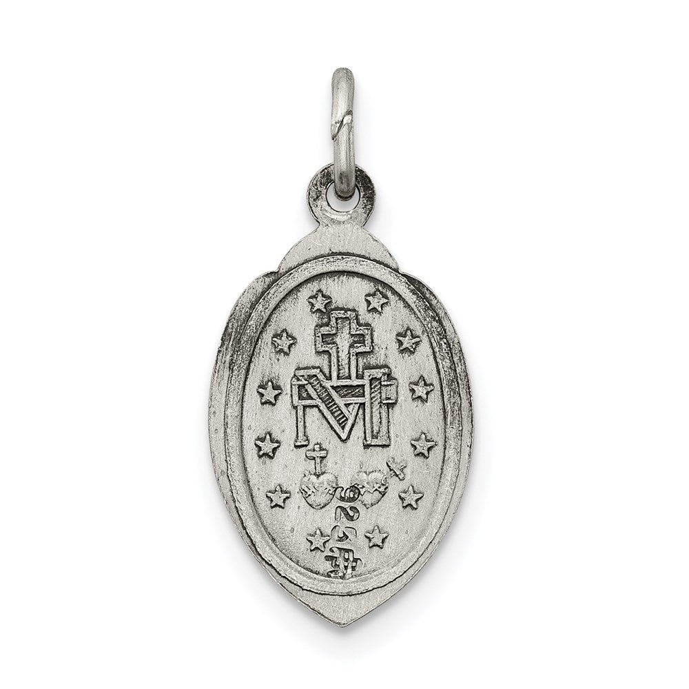 Sterlingsilber Antikisiert Wundertätig Medaille