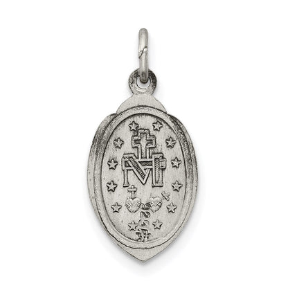 Sterlingsilber Antikisiert Wundertätig Medaille