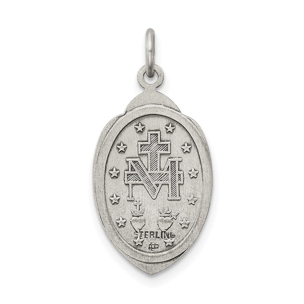 Sterlingsilber Antikisiert Wundertätig Medaille