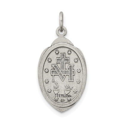 Sterlingsilber Antikisiert Wundertätig Medaille