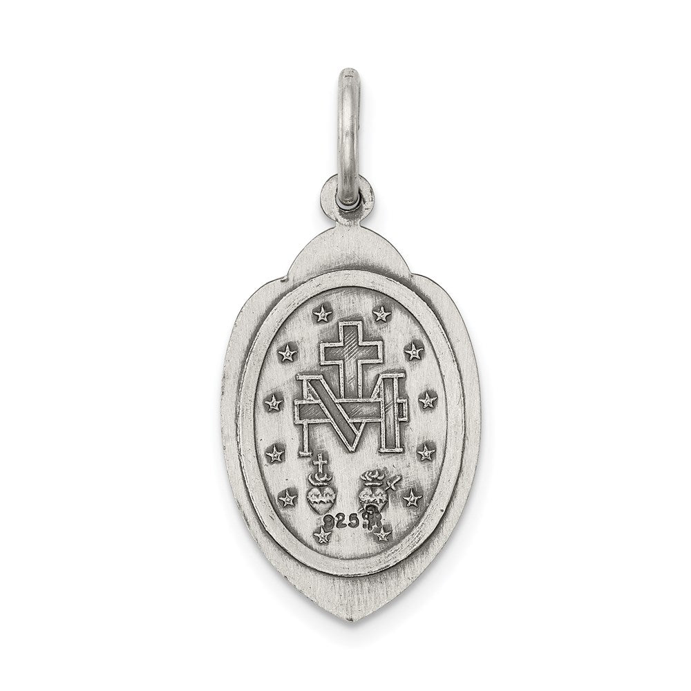 Sterlingsilber Antikisiert Wundertätig Medaille