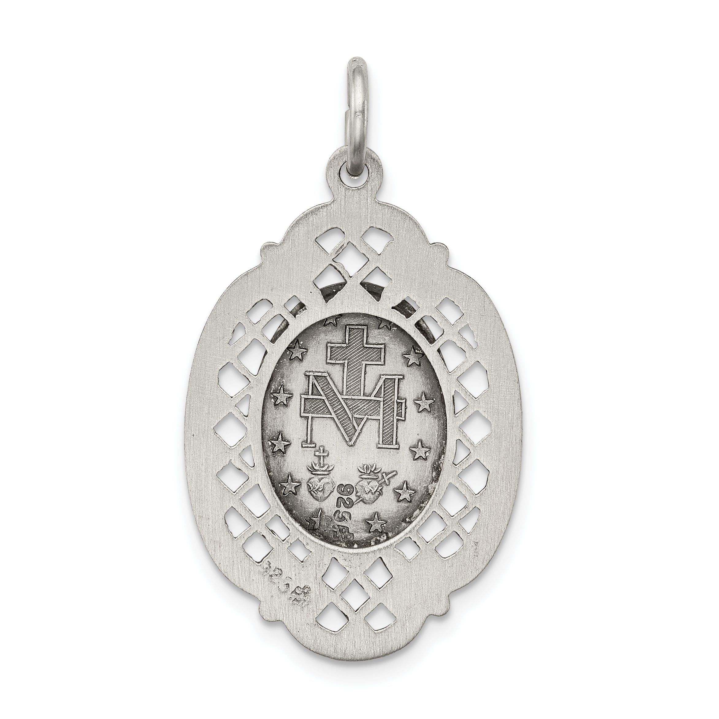 Sterlingsilber Antikisiert Wundertätig Medaille