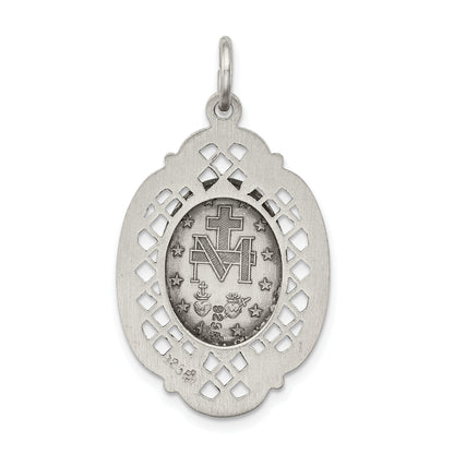 Sterlingsilber Antikisiert Wundertätig Medaille