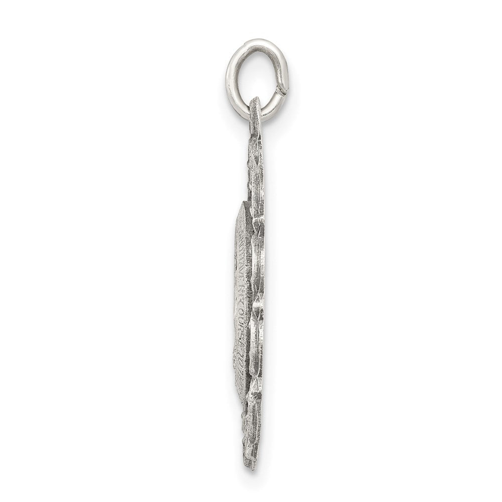 Sterlingsilber Antikisiert Wundertätig Medaille