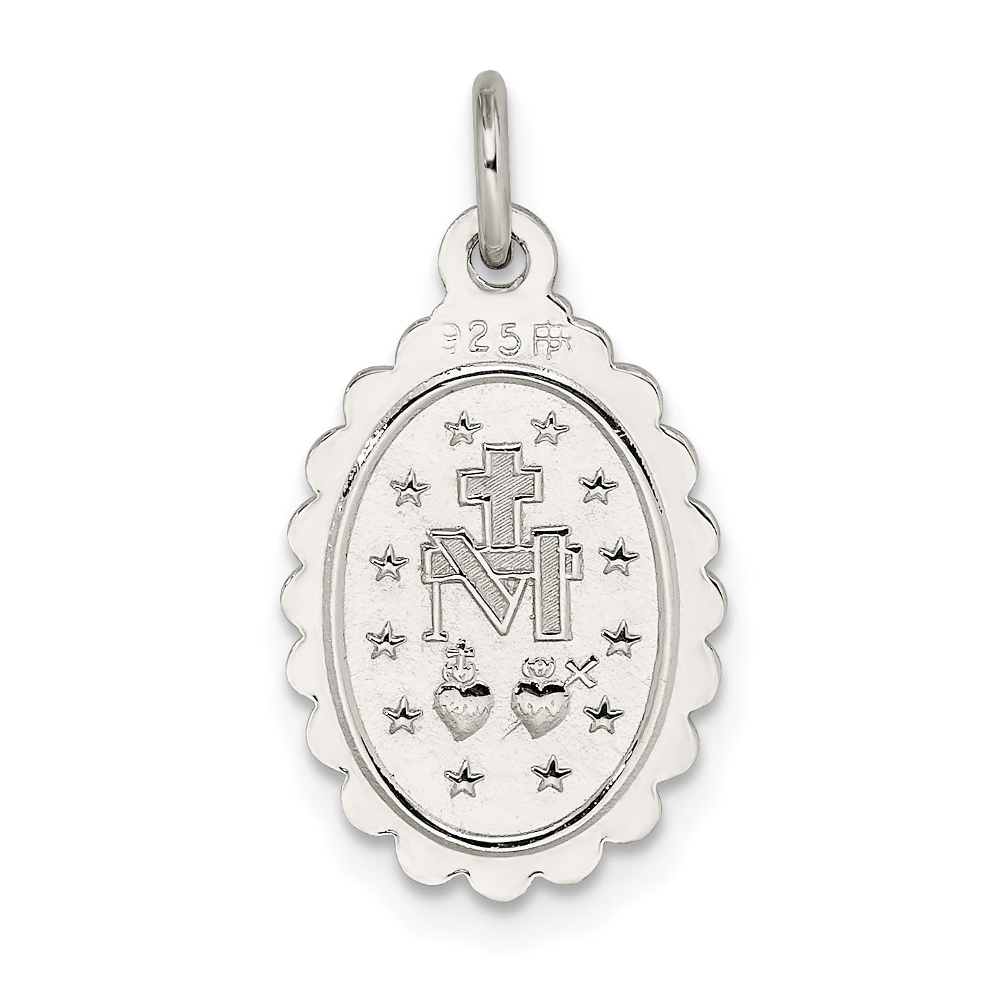 Sterlingsilber Wundertätig Medaille