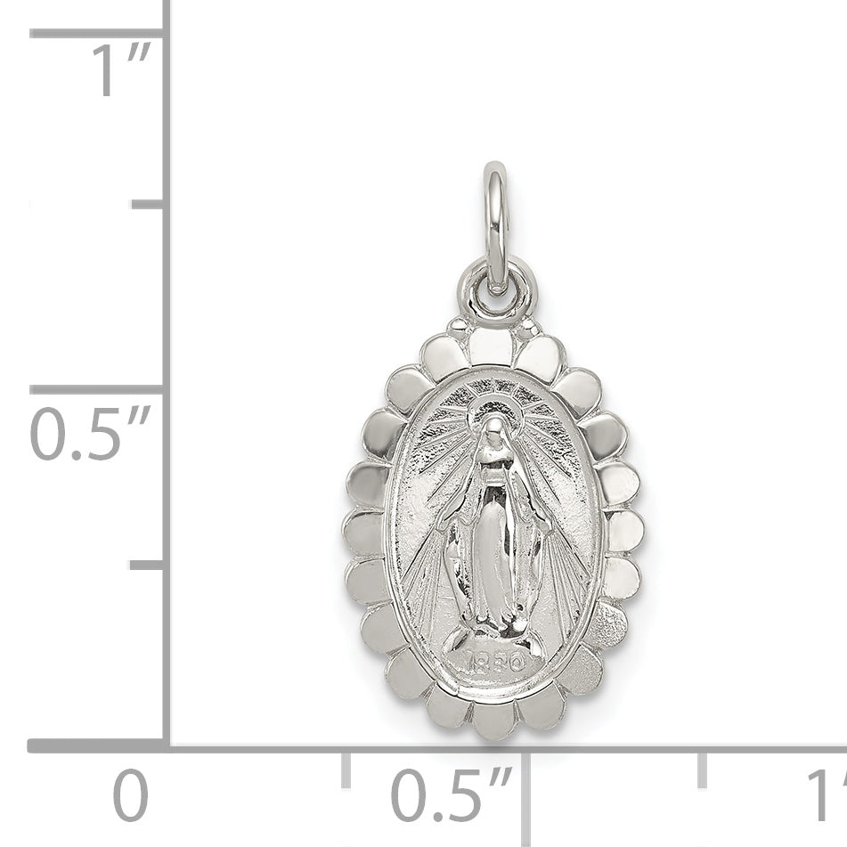 Sterlingsilber Wundertätig Medaille