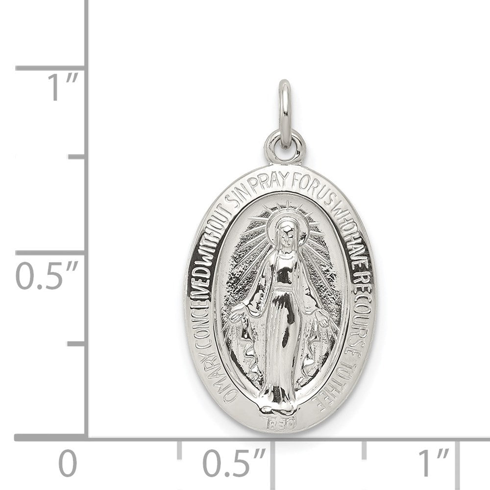 Sterlingsilber Wundertätig Medaille