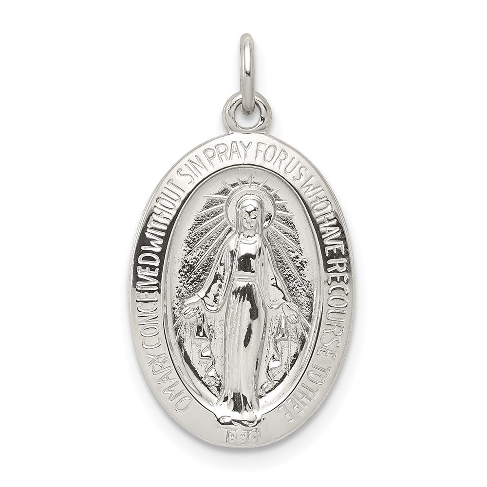 Sterlingsilber Wundertätig Medaille