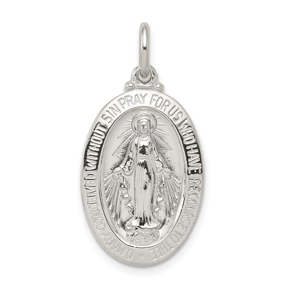 Sterlingsilber Wundertätig Medaille