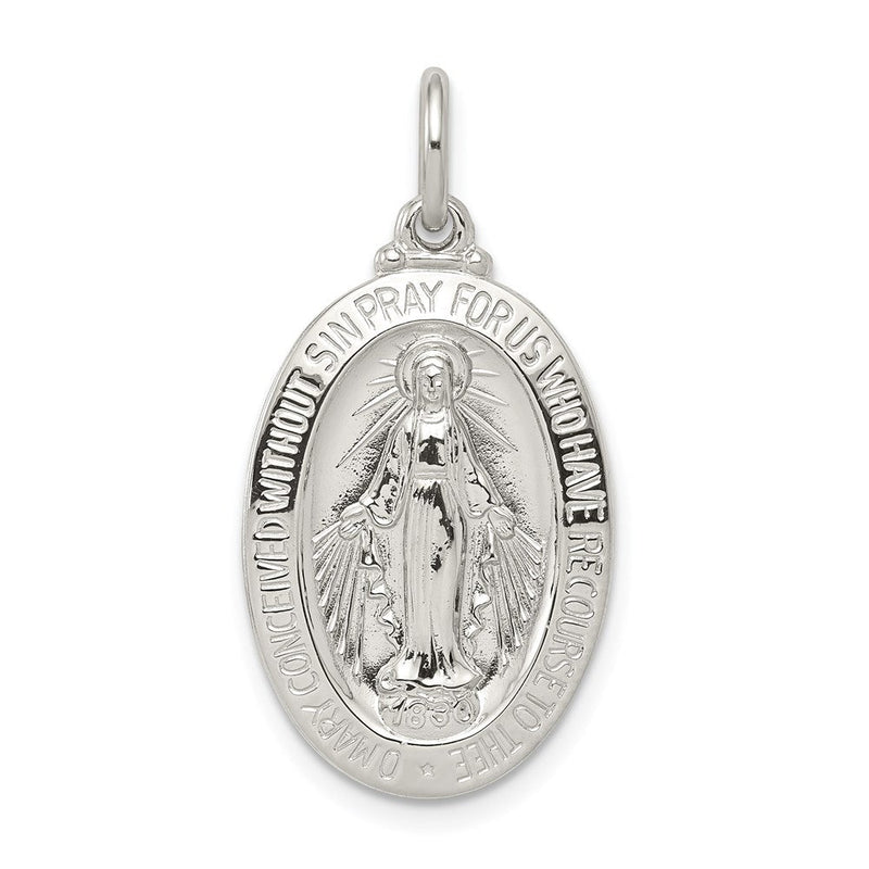 Sterlingsilber Wundertätig Medaille