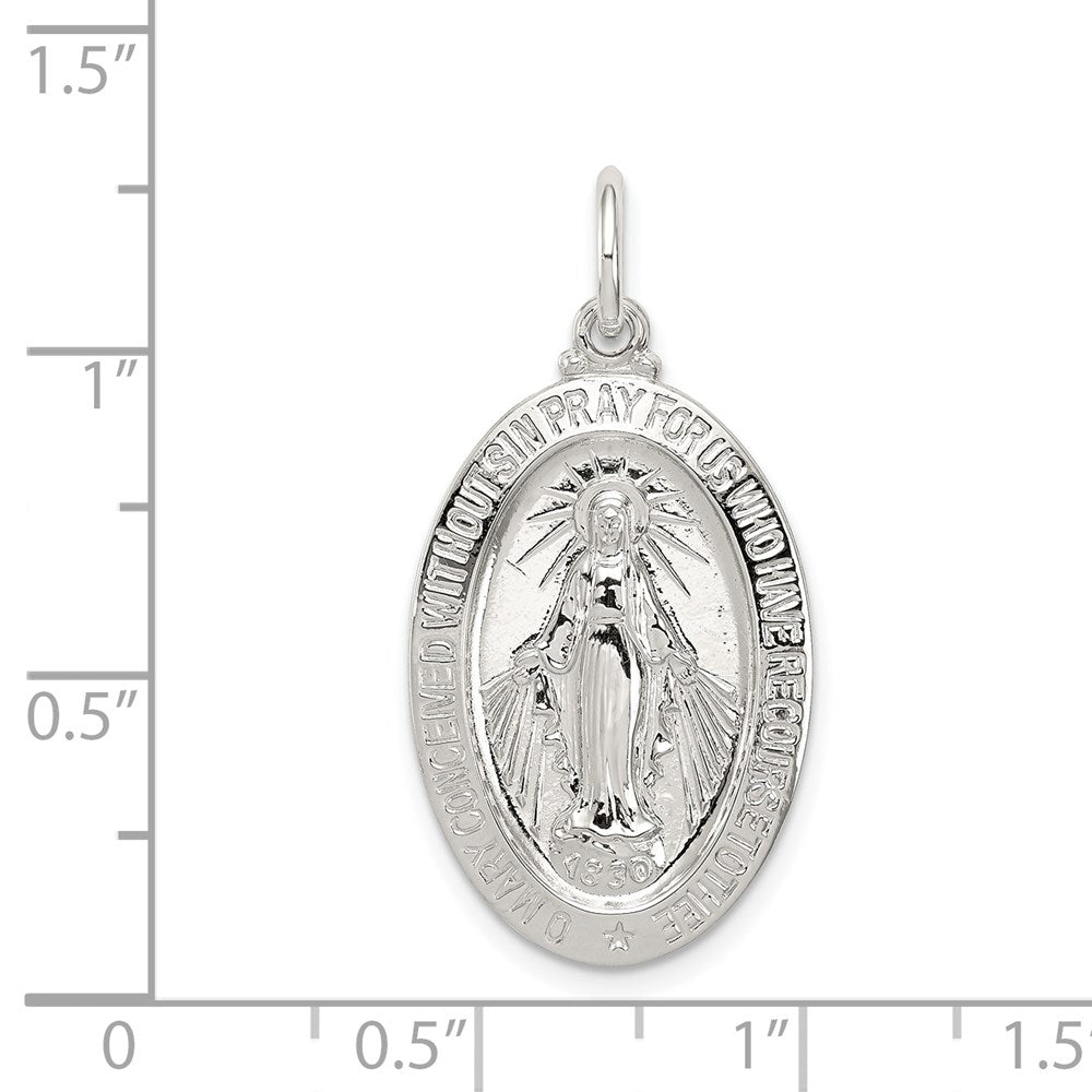 Sterlingsilber Wundertätig Medaille