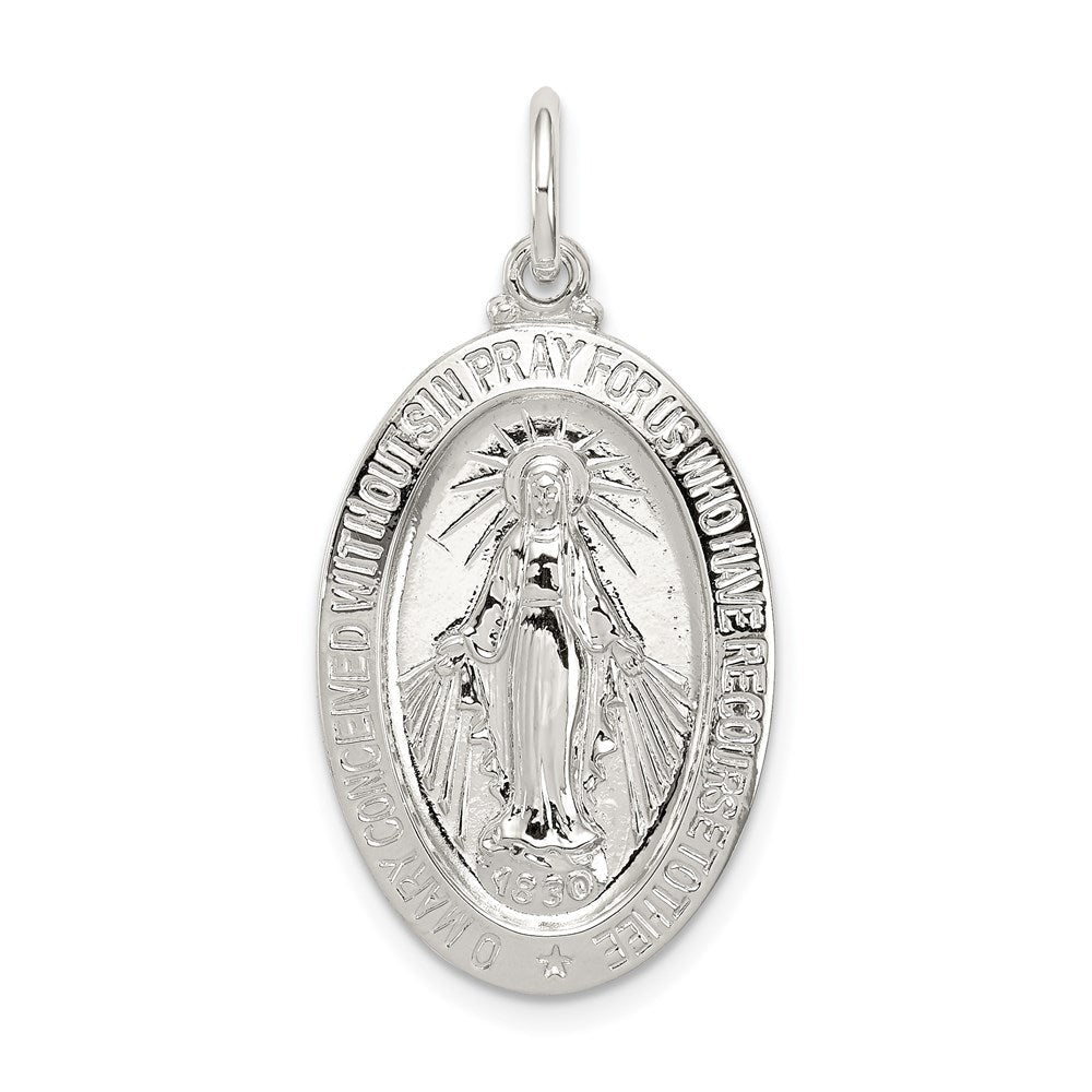 Sterlingsilber Wundertätig Medaille