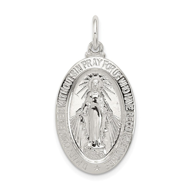Sterlingsilber Wundertätig Medaille