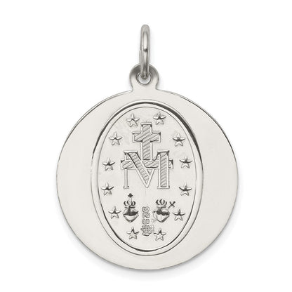 Sterlingsilber Wundertätig Medaille