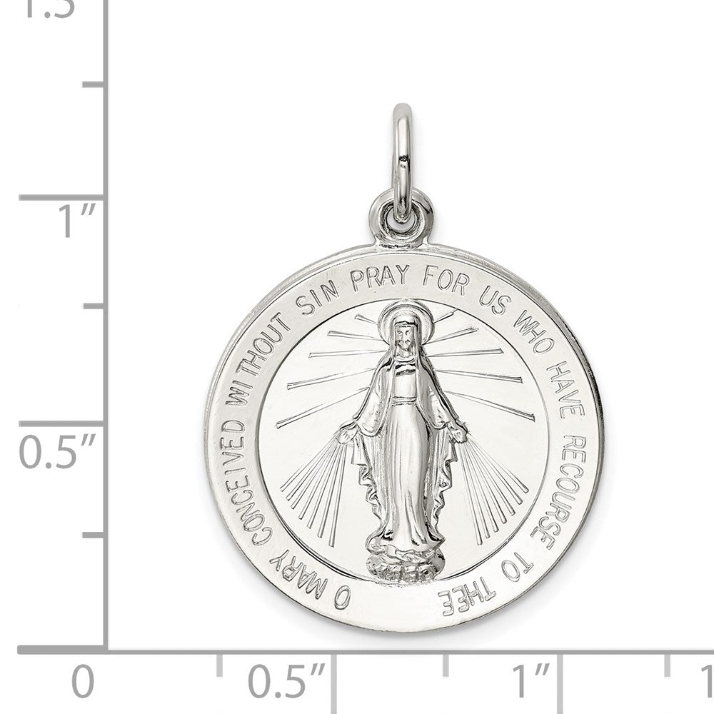 Sterlingsilber Wundertätig Medaille