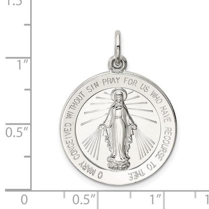Sterlingsilber Wundertätig Medaille